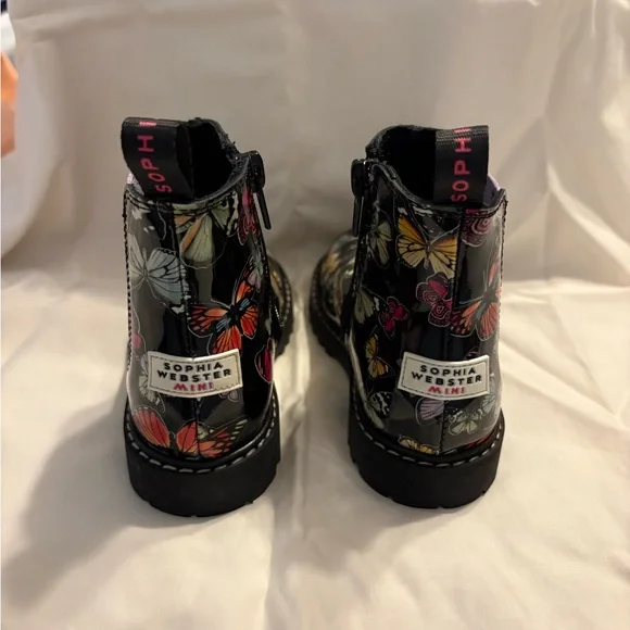 NWT Sophia Webster Lara Chelsea boots mid night butterfly meadow size 25 - Picture 6 of 8